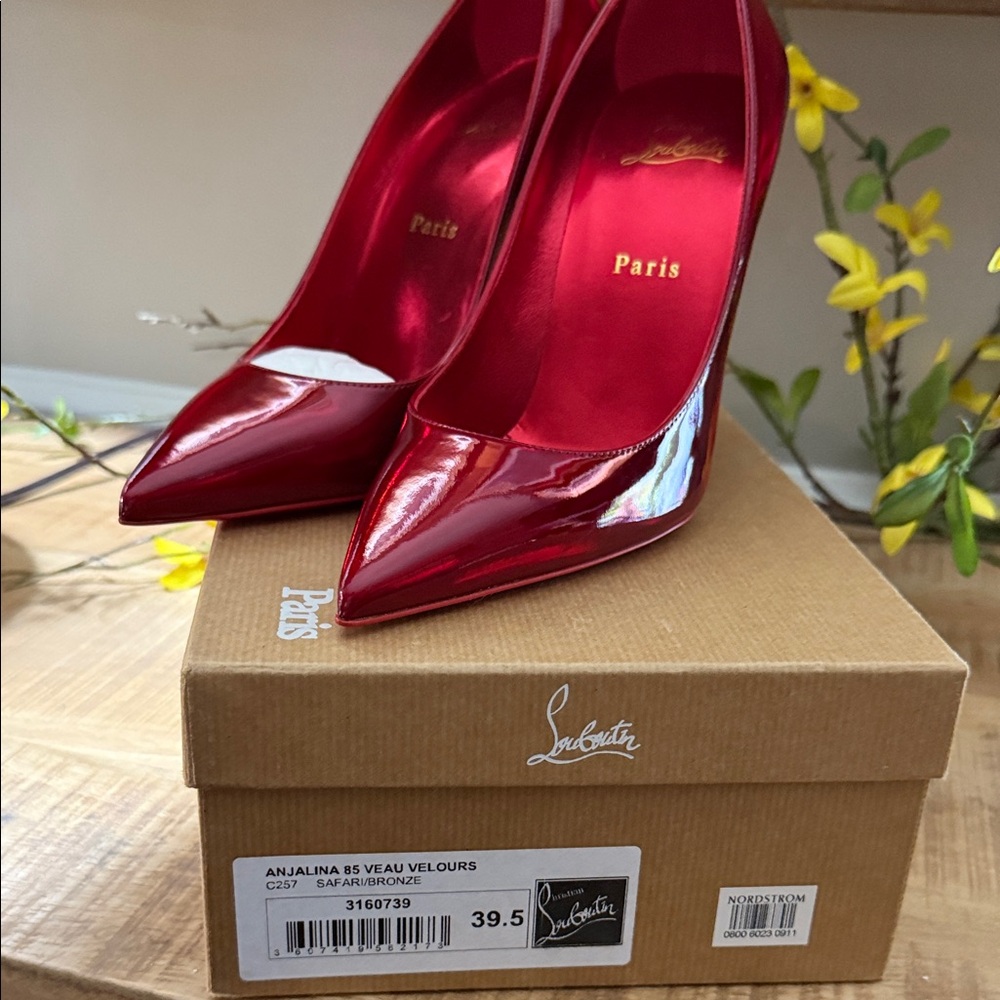 Christian Louboutin Shiny Red Heels